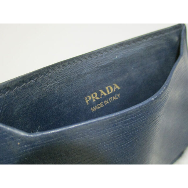PRADA(プラダ)のPRADA カードケース 名刺入れ レザー ネイビー 1MC208 レディースのファッション小物(名刺入れ/定期入れ)の商品写真