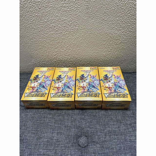 【新品未開封、シュリンク付き】ポケモンカード vstarユニバース 4BOX