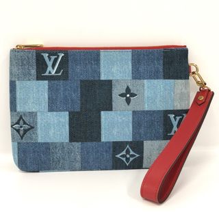 ルイヴィトン(LOUIS VUITTON)のLOUIS VUITTON シティポシェット ポーチ クラッチバッグ デニム(ポーチ)