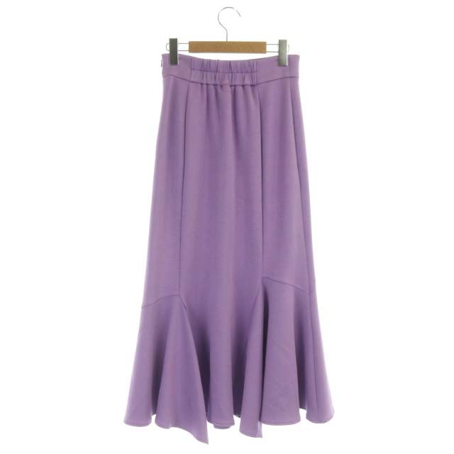 Stola.(ストラ)のストラ ダンボールマーメイドスカート ロング サイドジップ 36 紫 パープル レディースのスカート(ロングスカート)の商品写真