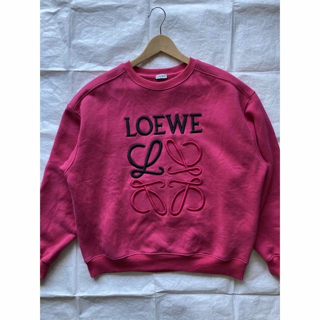 超目玉】 LOEWE スウェット 美品 前面ロゴ 推定 Lサイズ
