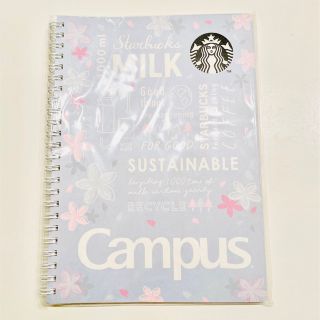 スターバックスコーヒー(Starbucks Coffee)のスターバックス　SAKURA2022キャンパスノートブルー(ノート/メモ帳/ふせん)