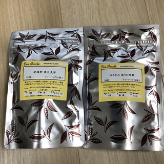ルピシア(LUPICIA)のルピシア　ボンマルシェ　  炭焙煎黒豆麦茶　ルイボス実りの季節　2袋セット(茶)