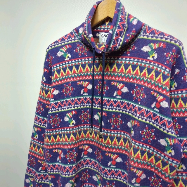 ☆日本製 VINTAGE SNOOPY ハイネック プルオーバー フリース