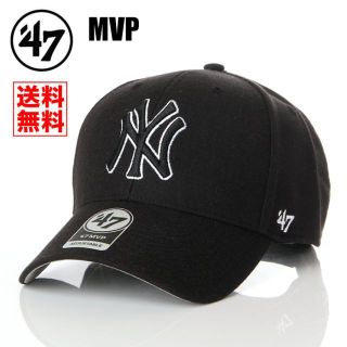 フォーティセブン(47 Brand)の【新品】47BRAND キャップ NY ヤンキース 帽子 黒 メンズ レディース(キャップ)