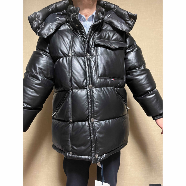 送料0円】 MONCLER - 参考定価70万円❗️ レザーダウン XL サイズ5