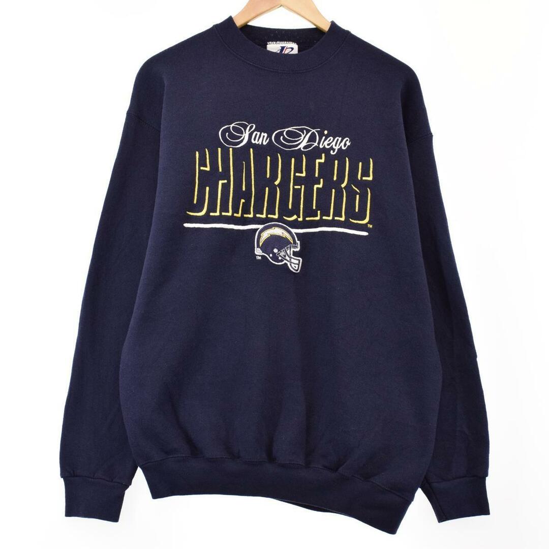 LOGO ATHLETIC NFL SANDIEGO CHARGERS サンディエゴチャージャーズ プリントスウェットシャツ トレーナー メンズL /eaa305776