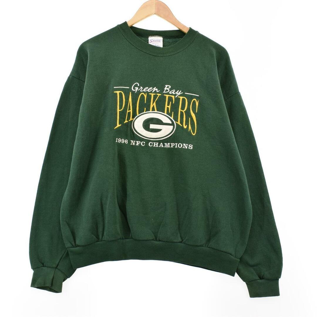 SANTEE NFL GREEN BAY PACKERS グリーンベイパッカーズ カレッジスウェットシャツ トレーナー USA製 メンズXL /eaa305830