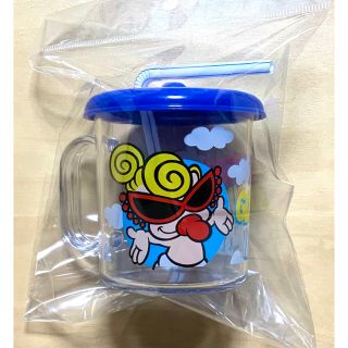 ヒステリックミニ(HYSTERIC MINI)のヒスミニ☆正規品☆新品☆ストローマグ☆青☆蓋☆コップ☆マグカップ☆食器☆空柄(マグカップ)