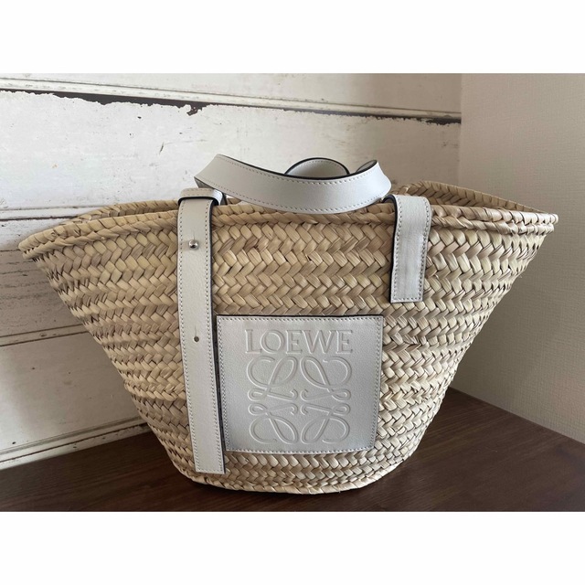 新しいエルメス LOEWE - 【美品】LOEWE バスケットバッグ ラージ かご