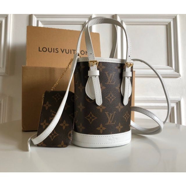 LOUIS VUITTON - LOUIS VUITTON ルイヴィトン ナノ バケット バッグ