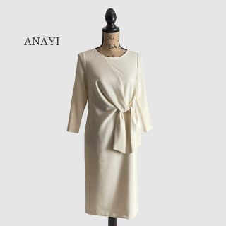 ANAYI - ANAYI ジャガード チェックニードル ワンピースの通販|ラクマ