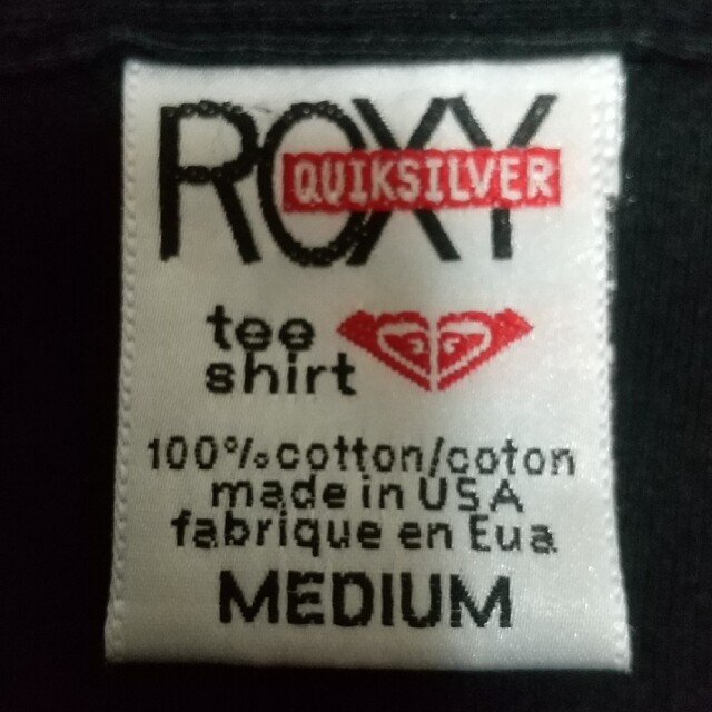 Roxy(ロキシー)のROXY女性用Tシャツ 黒 Mサイズ 七分袖 レディースのトップス(Tシャツ(長袖/七分))の商品写真