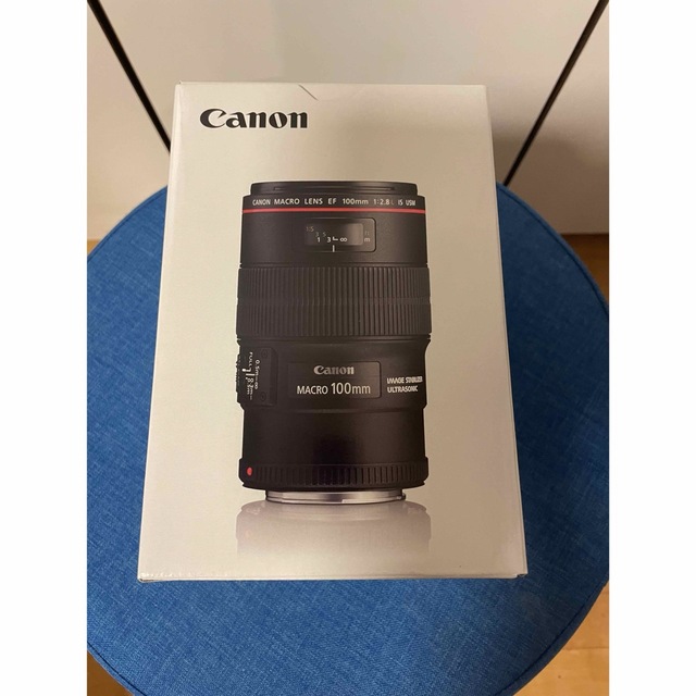 Canon(キヤノン)の新品　キヤノン EFレンズ EF100mm F2.8L マクロ  IS USM スマホ/家電/カメラのカメラ(レンズ(単焦点))の商品写真