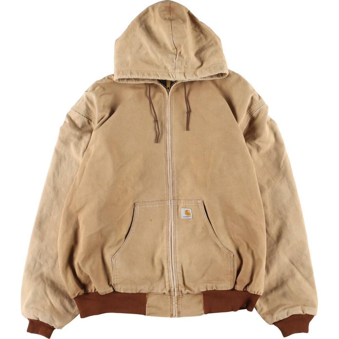 ビックサイズ カーハート Carhartt アクティブジャケット ダック地フルジップパーカー メンズXXXL /eaa315150