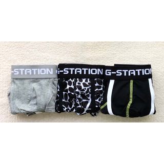 G-STATION ボクサーパンツ Ｌサイズ ローライズ 3枚セット(ボクサーパンツ)