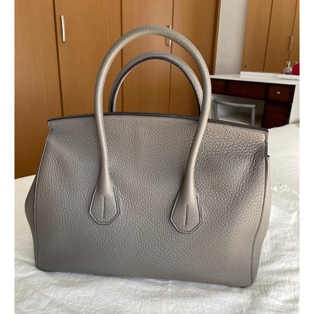 極美品✨BALLY SOMMET ハンドバッグ マゼンタ シュリンクレザー