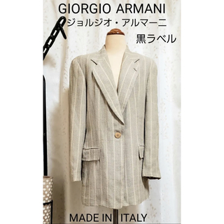 ジョルジオアルマーニ(Giorgio Armani)のジョルジオ アルマーニ 黒ラベル サマーウール ジャケット 38(テーラードジャケット)