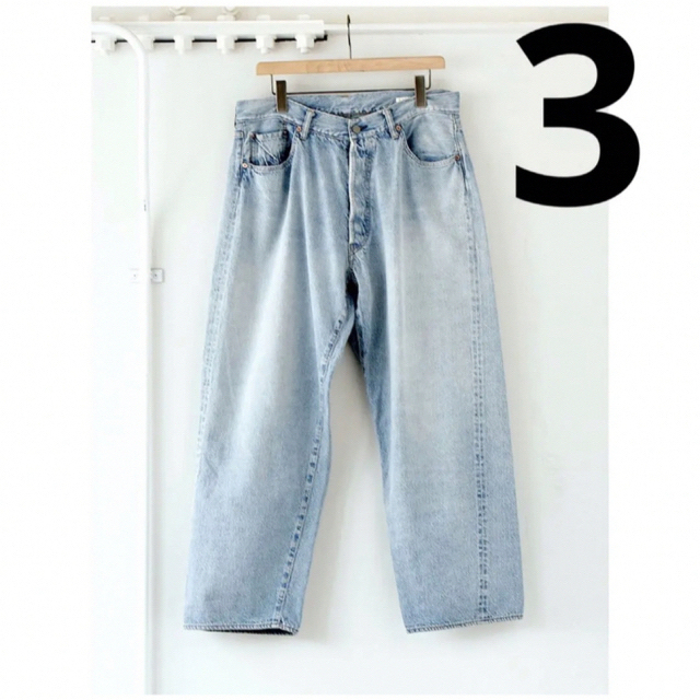 SS23 COMOLI 5P DENIM BLEACH size 3