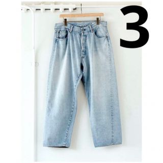 コモリ(COMOLI)のSS23 COMOLI 5P DENIM BLEACH size 3(デニム/ジーンズ)