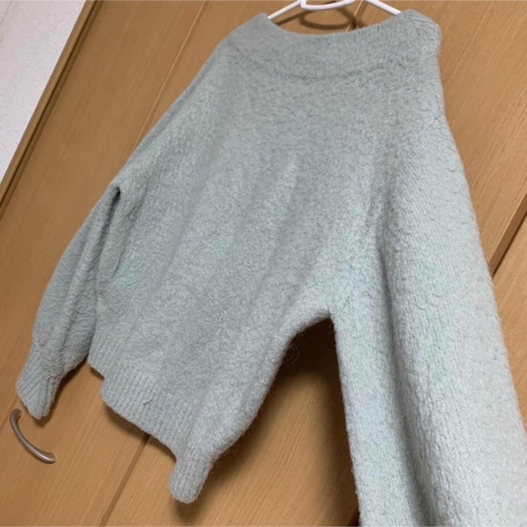 w closet(ダブルクローゼット)のダブルクローゼット　ニット　ブルー レディースのトップス(ニット/セーター)の商品写真