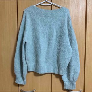 ダブルクローゼット(w closet)のダブルクローゼット　ニット　ブルー(ニット/セーター)