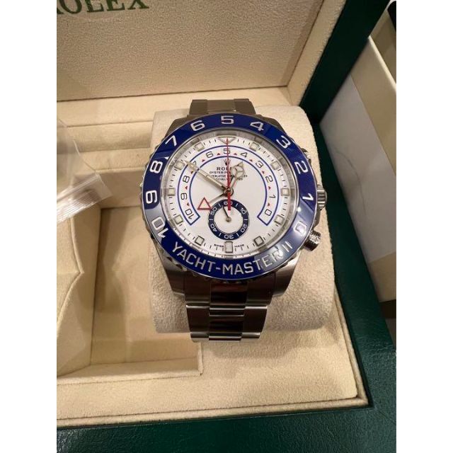 豪華 ROLEX - ロレックス ヨットマスターII 116680 ランダム番 白文字