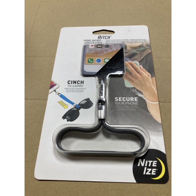 NITEIZE(ナイトアイズ)ヒッチ&ストレッチストラップ チャコール 小　32 スマホ/家電/カメラのスマホアクセサリー(ストラップ/イヤホンジャック)の商品写真