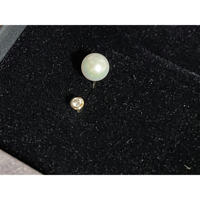 ヒロタカ パールキャッチ ダイヤピアス-
