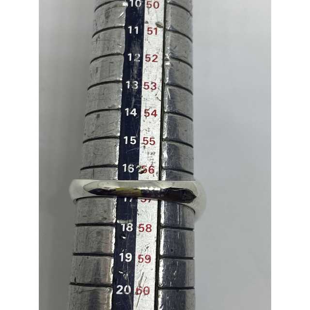 ミニハート　シグネット　印台　スターリングシルバー925リング　US8 17号銀 メンズのアクセサリー(リング(指輪))の商品写真