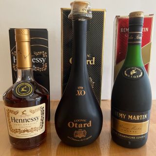 古酒】コニャック3本 ヘネシー オタールXO レミーマルタンVSOPの通販 ...