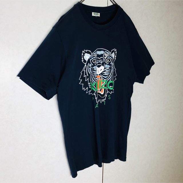 KENZO(ケンゾー)の【大人気】 ケンゾー タイガーロゴ ビックロゴ Tシャツ ネイビー メンズのトップス(Tシャツ/カットソー(半袖/袖なし))の商品写真