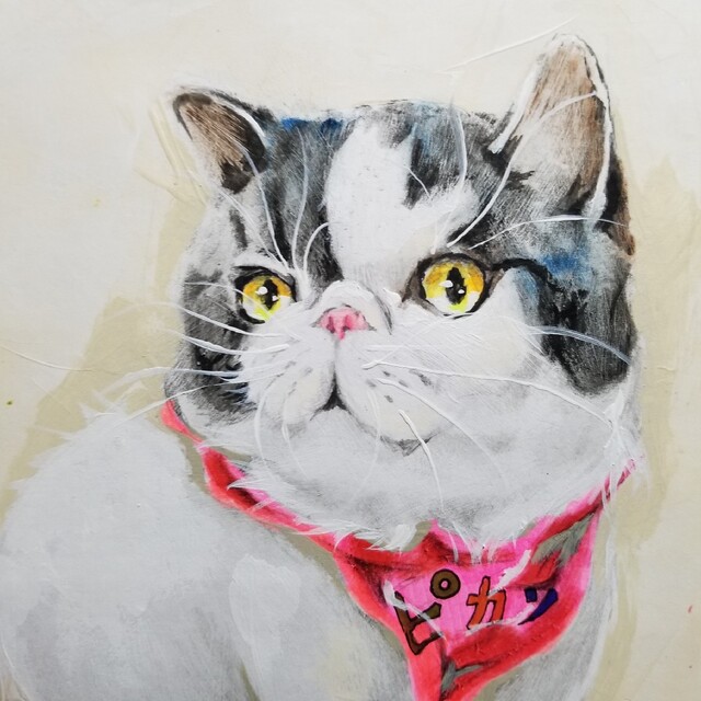 ピカソ) 猫 原画 ドローイング 絵画 イラストの通販 by 倉岡哲幸 ピカソ) 猫 原画 ドローイング 絵画 イラストの通販 by 倉岡哲幸