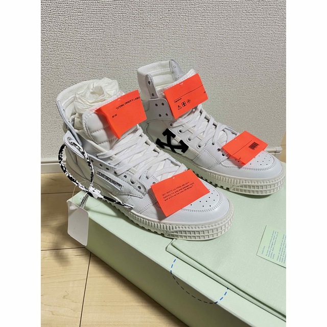 off-white  FF COURT ハイカットスニーカー