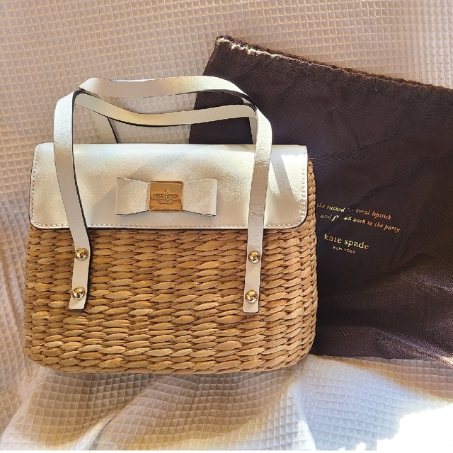 kate spade ケイト・スペードニューヨーク カゴ素材バック
