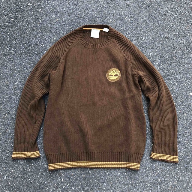 Timberland(ティンバーランド)のvintage Timberland cotton knit メンズのトップス(ニット/セーター)の商品写真