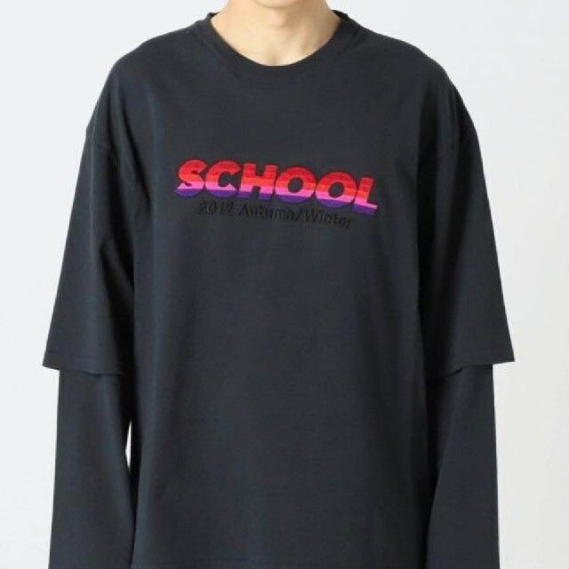 ダイリク レイヤードロンT ロンT school スクール フリーサイズTシャツ/カットソー(七分/長袖)