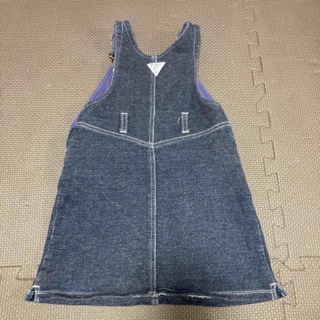 OshKosh(オシュコシュ)のOSHKOSH コットンワンピース　ジャンバースカート　110cm キッズ/ベビー/マタニティのキッズ服女の子用(90cm~)(ワンピース)の商品写真