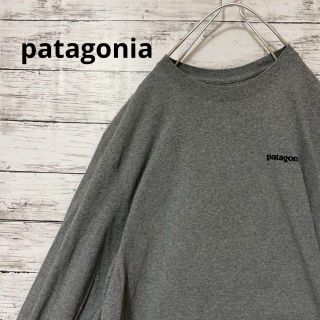 パタゴニア(patagonia)のpatagonia バックプリントロンT ロゴ 定番 人気 お洒落 アウトドア(Tシャツ/カットソー(七分/長袖))