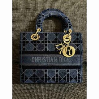 クリスチャンディオール(Christian Dior)の【凛空様専用】ベロア×ゴールド金具Bag(ハンドバッグ)