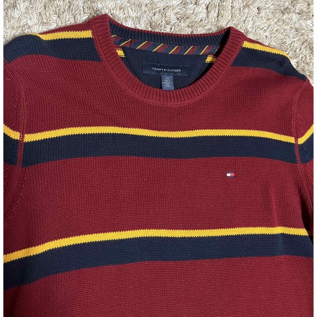 TOMMY HILFIGER(トミーヒルフィガー)の美品　TOMMY HILFIGER  ボーダーセーター メンズのトップス(ニット/セーター)の商品写真