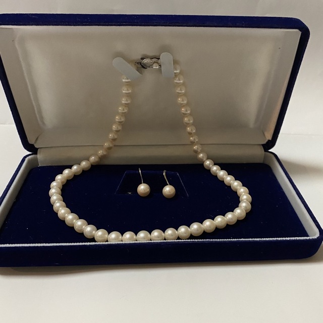 あこや真珠ネックレス SILVERイヤリング付き bluke.com.br
