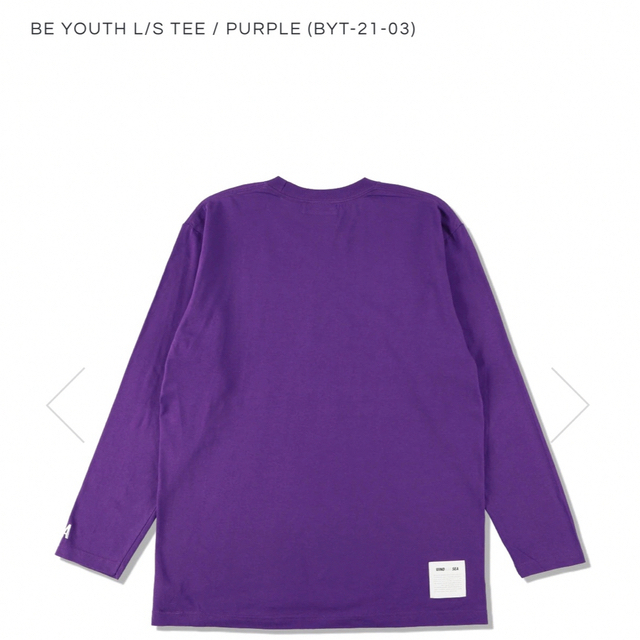 新品 BE YOUTH L/S TEE / PURPLE 1