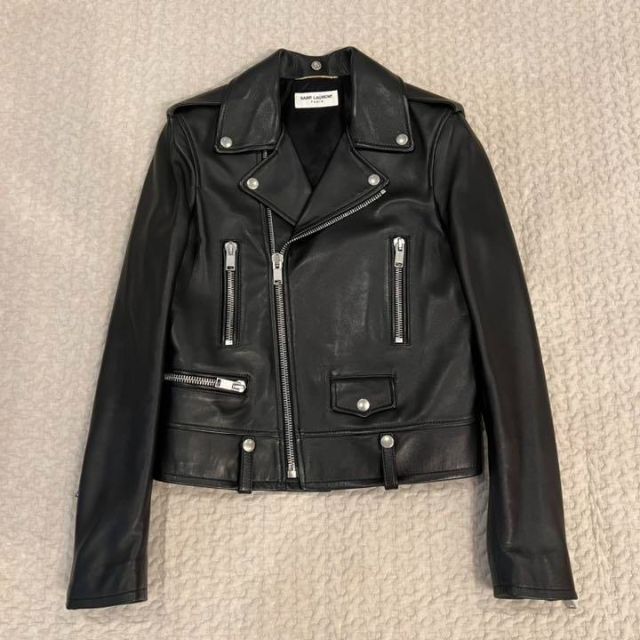 GINGER掲載商品】 Saint Laurent 【未使用】サンローラン レザー