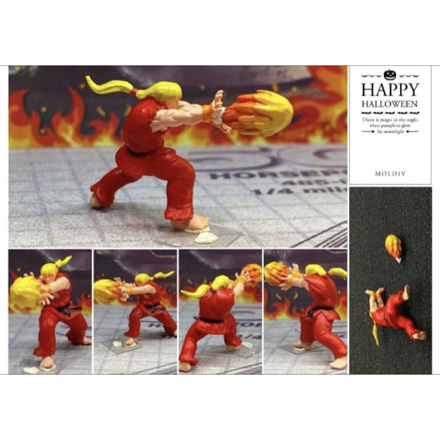 1:64　ケン似　ムキムキフィギュアストリートファイタートミカサイズ日本未発売