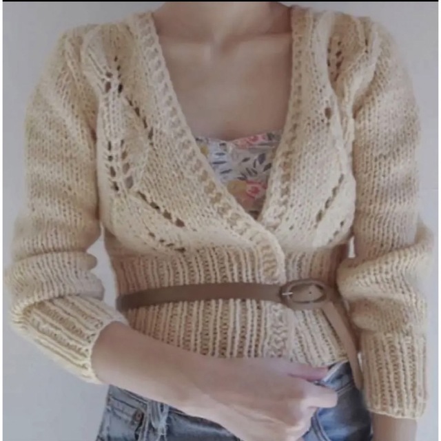 EDIT.FOR LULU(エディットフォールル)のvintage knit cardigan ヴィンテージ　ニットカーディガン レディースのトップス(カーディガン)の商品写真