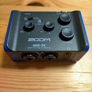 ズーム(Zoom)のAMS-24 zoom audio interface ACアダプタ付(オーディオインターフェイス)