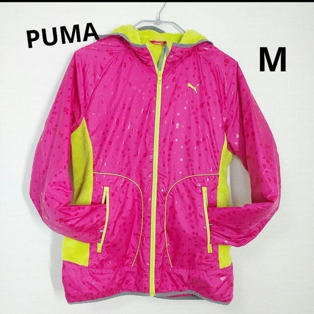 PUMA PUMA レディース アウター ジャンパー ピンク×黄緑 Mサイズの通販 by みき's shop｜プーマならラクマ