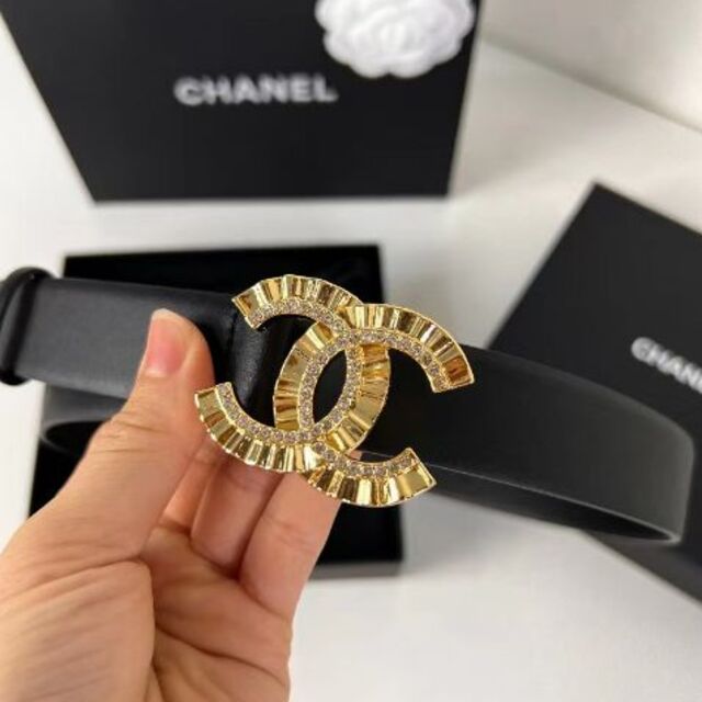 最新コレックション CHANEL - 新品本革ベルト シャネル ベルト - www