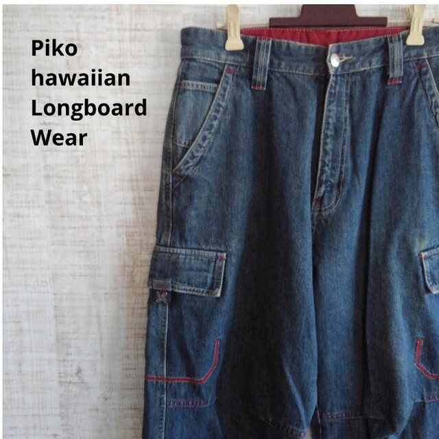 PIKO(ピコ)のpiko hawaiian longboard wear ジーンズ　古着 メンズのパンツ(デニム/ジーンズ)の商品写真